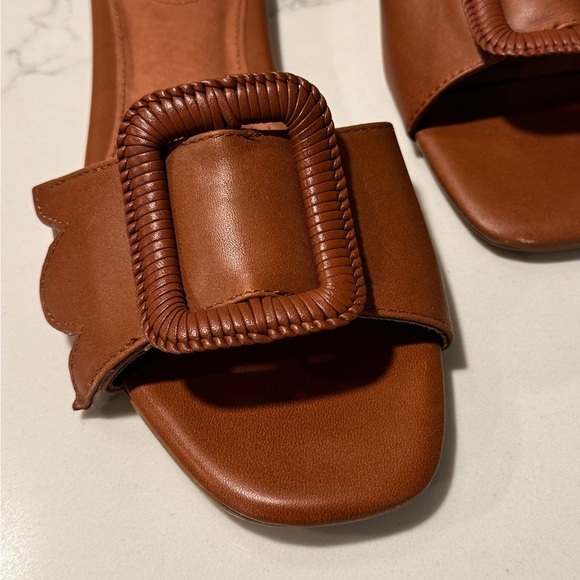 Birdies Putyin Women's Cognac Slide Sandals - Picture 4 of 9